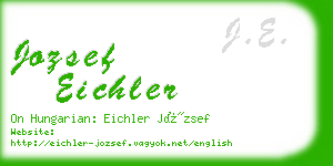 jozsef eichler business card
